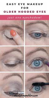 Easy One Eyeshadow Eye Makeup For Older Hooded Eyes Makeup For Hazel Eyes Hooded Eye Makeup Hooded Eye Makeup Tutorial