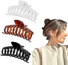 You save $3.58 (25%) sale ends in 16 hours color please select an option. Amazon Com Big Plastic Hair Claw Clips For Thick Hair 4 3 Inch Claw Hair Clips For Women And Girls Strong Hold On Claw Hair Clips Banana For Hair Hair Claw