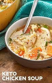 This Keto Chicken Soup Is Hearty Healthy Crazy Flavorful Recipe In 2020 Keto Chicken Soup Recipes Chicken Recipes