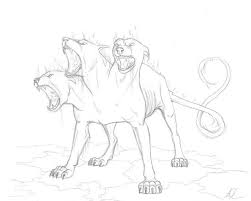 Cerberus By Anastasiyachubar On Deviantart Mythical Creatures Drawings Mythology Art Mystical Creatures Drawings