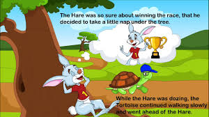 'hare and tortoise' in pictures for children. Stories For Children The Hare And The Tortoise Stories For Kids Picture Story Moral Stories