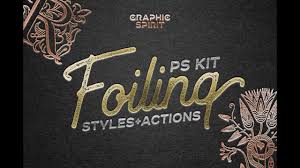 Download Foil Effect In Photoshop Toolkit In Actions Presets On Yellow Images Creative Store PSD Mockup Templates