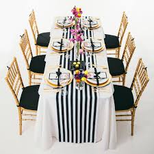 Black And White Table Runner Aeproduct Getsubject White Wedding Table Decor Black White Table Runner Table Decorations