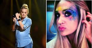 In november, carrie underwood was walking her dogs in her neighborhood when she tripped and fell, hitting her face in an accident that resulted in 40 stitches. Carrie Underwood Shamed For Looking Different After Facial Injuries
