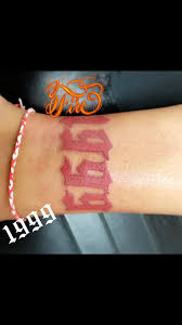 Wrist Birth Year Tattoo Designs Birth Year 1999 Red Ink Tattoos Ankle Tattoos Dainty Tattoos