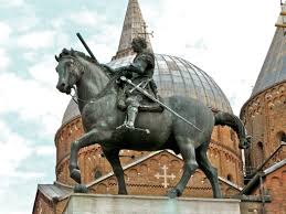 The equestrian statue of gattamelata is situated on the piazza del santo in the historical center of padua, a city in northern italy. Equestrian Statue Of Gattamelata Narni In Padua Italy