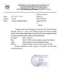 Surat dinas merupakan pertanggung jawaban dari perusahaan atau instansi pembuat kepada tertuju terkait perihal yang ada didalam surat contoh surat dinas undangan adalah seperti ini contoh surat dinas sekolah smp dibawah ini bisa dijadikan referensi untuk penulisan surat dinas. Contoh Surat Dinas Undangan Lomba Contoh Surat