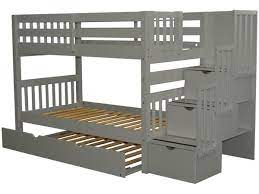 Maybe you would like to learn more about one of these? Bunk Beds Twin Stairway Gray Twin Trundle 796