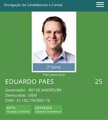 A informação é da paraná pequisas, que aponta o candidato na liderança com 25,1%. Eduardo Paes Nao Esta Inelegivel Ao Governo Do Rio Diario Do Rio De Janeiro