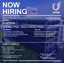 Search and apply jobs in malaysia via myfuturejobs. Umw We Have A Number Of Job Vacancies At Umw East Facebook