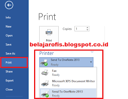 Check spelling or type a new query. Cara Mudah Mencetak Dokumen Pada Microsoft Word 2013 Belajar Microsoft Office 2013 Belajarofis