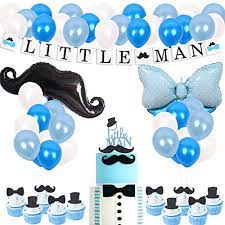 I designed these prints for a friend's baby shower using colors that she wanted to use in her nursery. Joymemo Little Man Baby Shower Decorations Mustache Party Supplies Little Man Banner And Mustache Hat Bow Ties Cake Buy Online In Antigua And Barbuda At Antigua Desertcart Com Productid 110073811