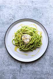 Tagliatelle With Pea Pesto And Creme Fraiche Craving California Recipe Pea Pesto Vegetarian Pasta Recipes Tagliatelle