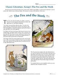 Explore 3rd grade classroom activities to inspire and engage your students. Aesop S The Fox And The Stork Literature Comprehension Set