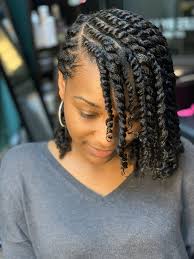 Twists doesn't always have to be unraveled! Super Cute Two Strand Twist Natural Hair Twists Hair Twist Styles Flat Twist Hairstyles
