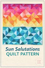 Sun Salutations Quilt Pattern Pdf Download Quilt Patterns Rainbow Quilt Quilts
