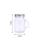 12 pcs 4 oz Clear Glass Mason Jars with Handles