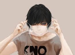 500 x 334 jpeg 13 кб. Boy White Mask Black Hair Grey Eyes Anime Guys Shirtless Anime Gray Eyes