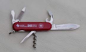 Wenger Delemont Switzerland Patent Pending Stainless Swiss Army Knife With 6 Tools And Lanyard Ring Measures 3 O Collector Knives Delemont Swiss Army Knife