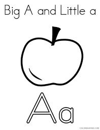 A is for apple | letter a coloring page pdf if your young child or student is learning the letters of the alphabet, here is a fun a is for apple printable and letter a coloring page. Letter A Coloring Pages A Is For Apple Coloring4free Coloring4free Com