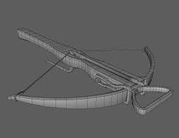 3d Crossbow Turbosquid 1160184 Crossbow 3d Model Uvs