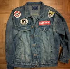 Ironing is one of the best ways to attach a patch to a piece of clothing or accessory. Men S M Size Denim Jacket With Iron On Patches Men S Fashion Coats Jackets And Outerwear On Carousell