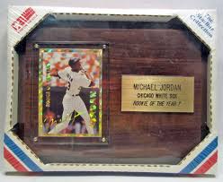 How much is a michael jordan baseball card worth. Michael Jordan Chicago White Sox Baseball Card Plaque Sealed