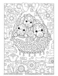 Playful Puppies Marjorie Sarnat Design Illustration In 2020 Puppy Coloring Pages Dog Coloring Book Dog Coloring Page