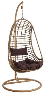 Fauteuil Oeuf Sur Pied En Polyresine Brune Fauteuil Suspendu Fauteuil Suspendu Interieur Fauteuil Oeuf