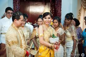 Leaving The Ceremony Cambodian Wedding Wedding Ceremony Photos Ceremony