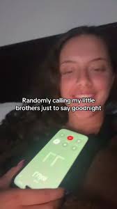 Girl Saying Goodnight to Brothers