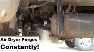 Mack conventional models (cxu, chu, gu and td) utilize a coolant surge tank mounted on top of the radiator. Truck Repairs Air Dryer Purges Constantly Youtube