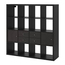 Kallax Regal Z 4 Wkladami Czarnybraz 147x147 Cm Dodaj Do Koszyka Ikea Kallax Shelf Unit Ikea Kallax Shelving Kallax Shelf