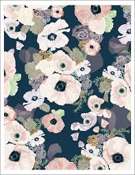 At fabricgateway.com find thousands of fabric categorized into thousands of categories. Une Femme Navy And Blush Modern Floral Art Print