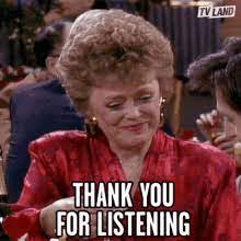 Cute muzzle to thank'em for watching. Thank You Listening Gifs Tenor