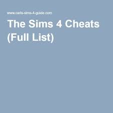 Deaderpool updates his mod frequently, adding new options to change your game. The Sims 4 Cheats Full List Sims 4 Cheats Sims 4 Challenges Sims 4