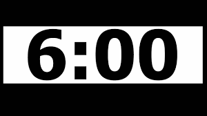 Online timer with alarm sound. 6 Minutes Countdown Timer Youtube