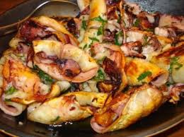 Calamar Grille A La Plancha Jus A L Ail Et Au Persil Recette Calamar Recette Recettes De Cuisine Calamar Grille