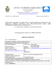 CITTA' DI RODI GARGANICO - professione Architetto