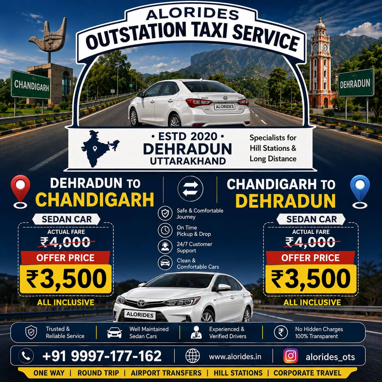 Dehradun to Chandigarh Drop product image