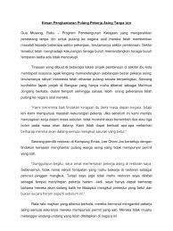 Sediakan sebuah teks ucapan yang lengkap. Contoh Karangan Berformat Berita