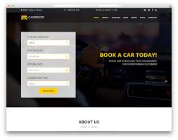 Cardoor Free Car Rental Website Template Colorlib