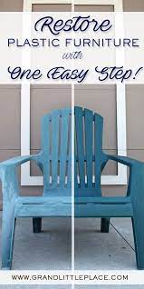 Use Wd 40 On Plastic Furniture To Make It Look New Plastic Outdoor Furniture Plastic Furniture Outdoor Furniture Makeover
