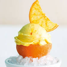 Orangen Safran Sorbet Rezept Sorbet Rezepte Sorbet Orangeneis