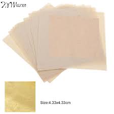 Foita de aur comestibil, set 5 buc, pentru decor dimensiune 86x86mm ingrediente: Kiwarm 10 Foi Practice 24k Pur Foita De Aur Comestibil Real Folie Aurire Artizanat Tort Decorare CumpÄraÈi Cu PreÈuri Reduse Din Magazinul Online Joom