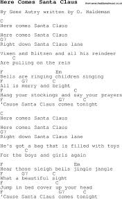 Christmas Songs And Carols Lyrics With Chords For Guitar Banjo For Here Comes Santa Claus Christmas Ukulele Songs Christmas Ukulele Christmas Songs Lyrics