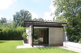 Yoga Studio Mother In Law Suite Guest House In Tarrytown Austin Texas Architecture Contemporary A Modern Pergola Backyard Cottage Backyard Yoga Studio