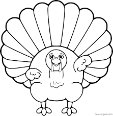 You'll find a lovely thanksgiving coloring picture here. Very Fat Turkey Coloring Page Coloringall