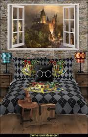 Furthermore, the bedroom doesn't fulfill the space with harry potter accessories. Harry Potter Bedding Harry Potter Mural Harry Potter Bedrooms Harry Potter Themed Bedroo Harry Potter Room Decor Harry Potter Decor Harry Potter Themed Bedroom
