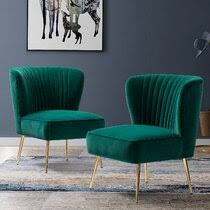 Newrhodes green upholstered velvet dining chair. Olive Green Accent Chair Wayfair